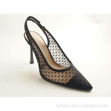 Ladies pointy toe high heel pump